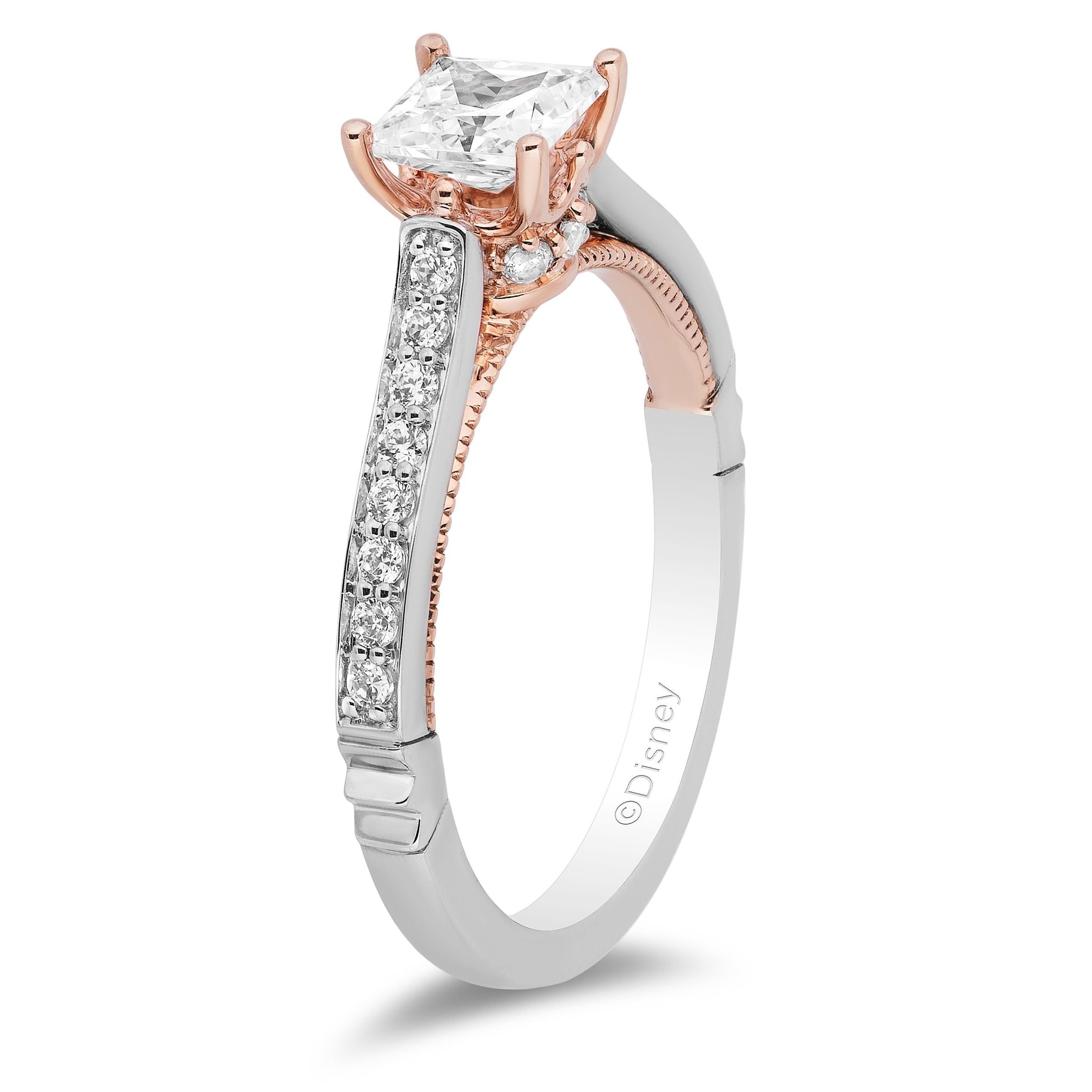 Enchanted Disney Rings Rose Gold Engagement Rings H Samuel H