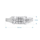 Load image into Gallery viewer, Jewelili Sterling Silver With 1/6 Cttw Natural White Diamonds Engagement Ring
