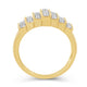 Load image into Gallery viewer, Jewelili Ring with Diamonds in 14K Yellow Gold over Sterling Silver 1/4 CTTW View 3
